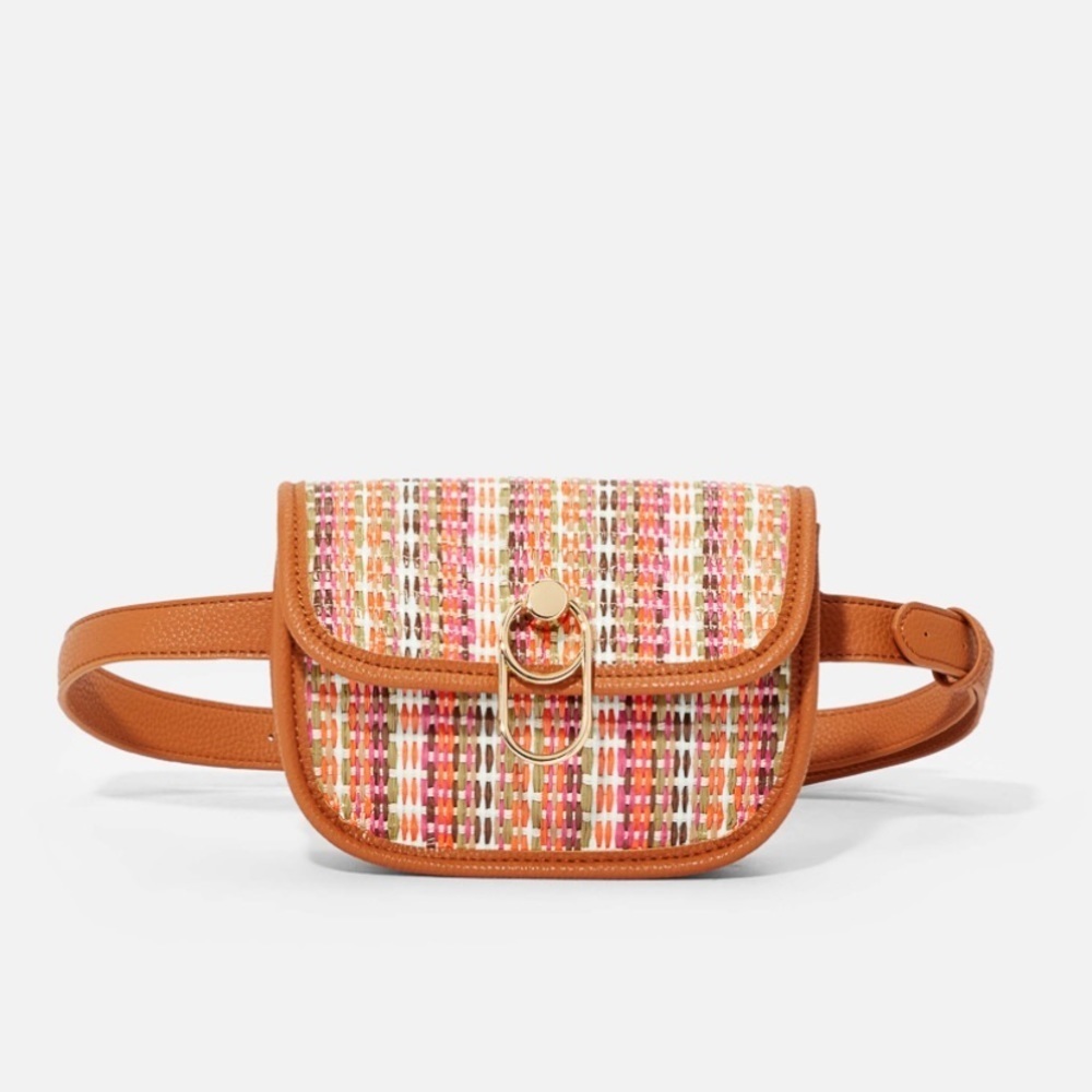 JustFab Island Trek Belt Bag Crossbody Purse NEW